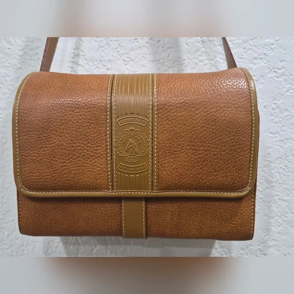 Vintage Courser Original Brown Leather Crossbody Bag Saddle Bag Equestrian Horse